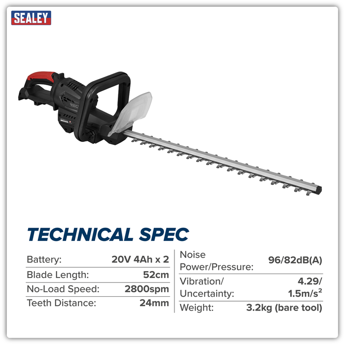 Hedge Trimmer Kit 40V 4Ah SV20 Series 52cm | CP40VHTKIT