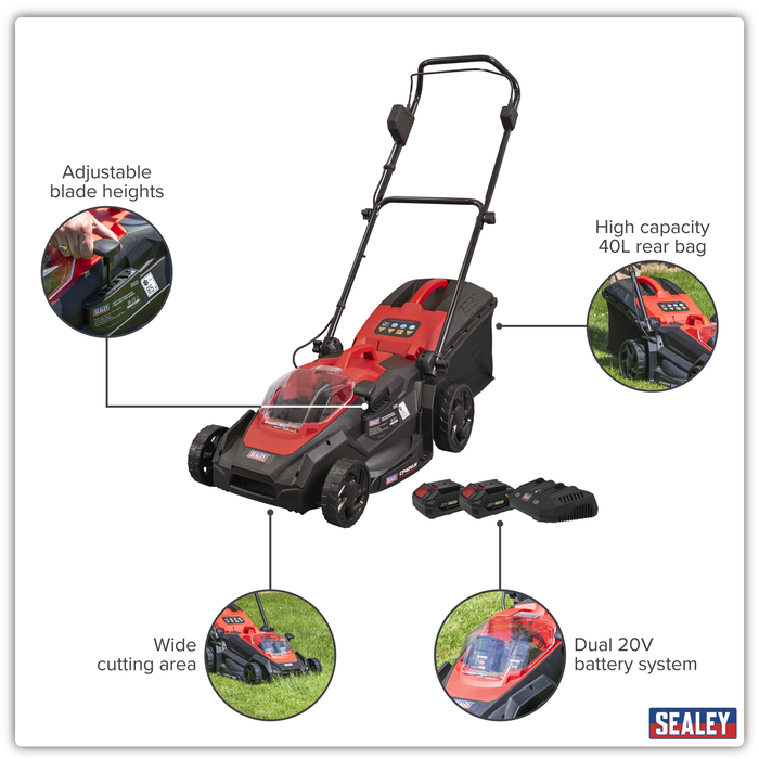 Cordless Lawn Mower Kit 40V 4Ah SV20 Series 40cm | CP40VLMKIT