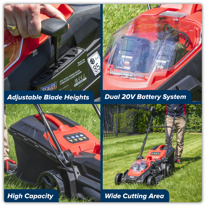 Cordless Lawn Mower Kit 40V 4Ah SV20 Series 40cm | CP40VLMKIT