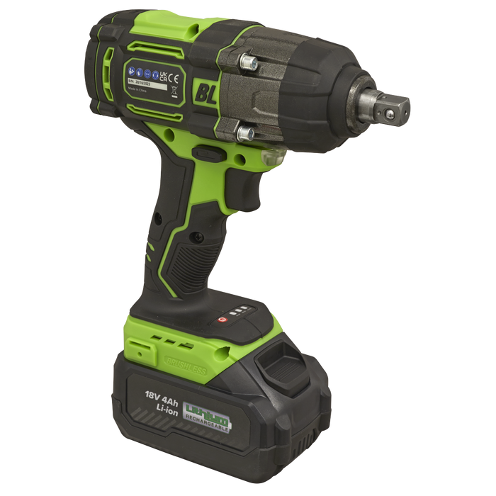 1/2"Sq Drive Cordless Brushless Impact Wrench 18V 4Ah | CP650LIHV