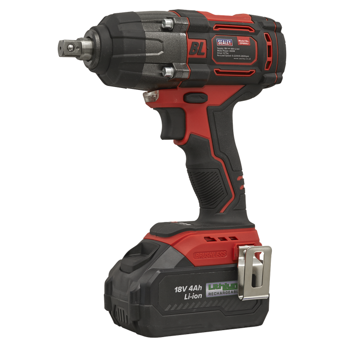 1/2"Sq Drive Cordless Brushless Impact Wrench 18V 4Ah | CP650LI