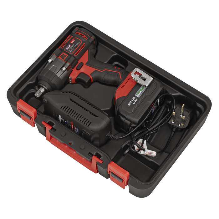 1/2"Sq Drive Cordless Brushless Impact Wrench 18V 4Ah | CP650LI