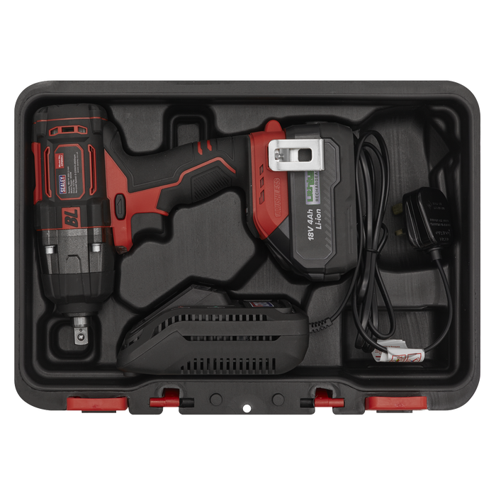 1/2"Sq Drive Cordless Brushless Impact Wrench 18V 4Ah | CP650LI
