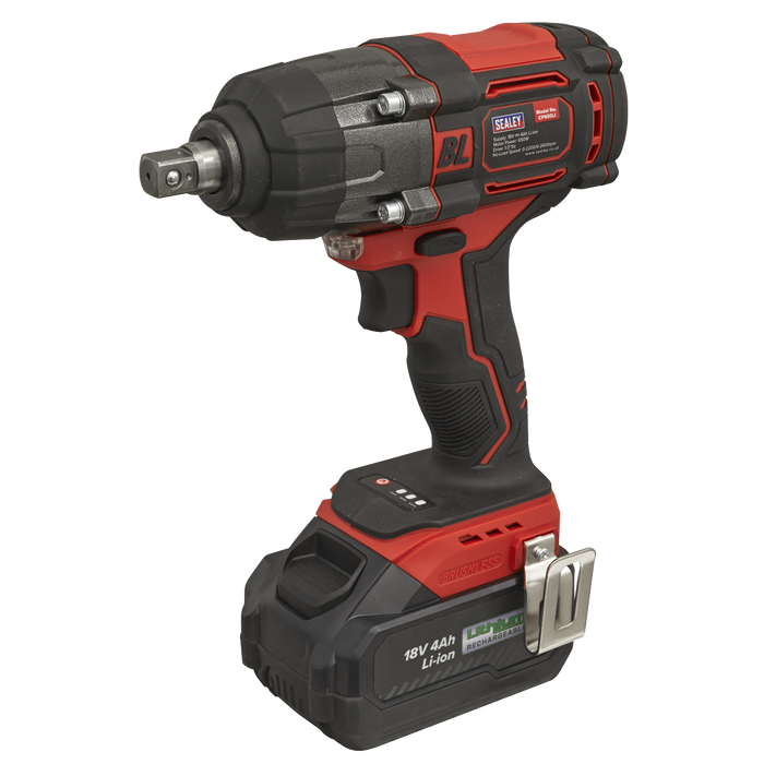 1/2"Sq Drive Cordless Brushless Impact Wrench 18V 4Ah | CP650LI