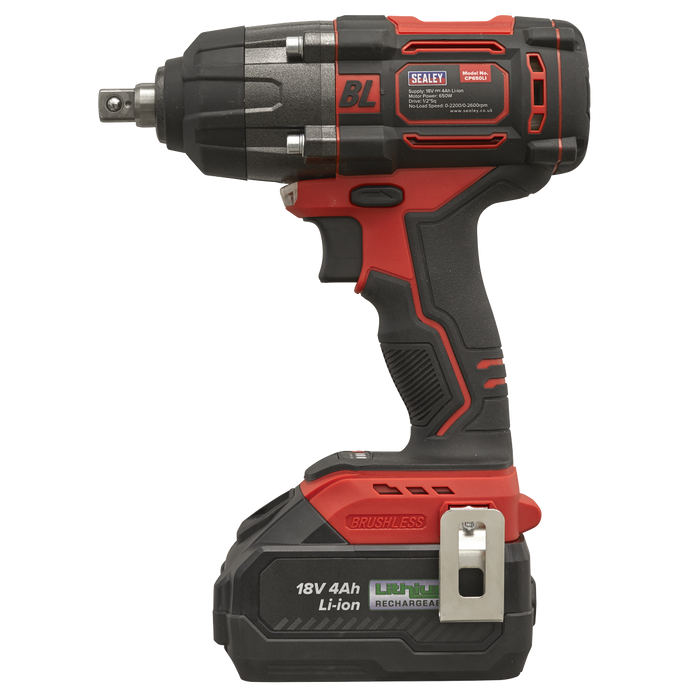 1/2"Sq Drive Cordless Brushless Impact Wrench 18V 4Ah | CP650LI