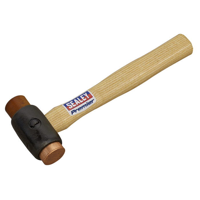 Premier Copper/Rawhide Faced Hammer with Hickory Shaft 1.5lb | CRF15