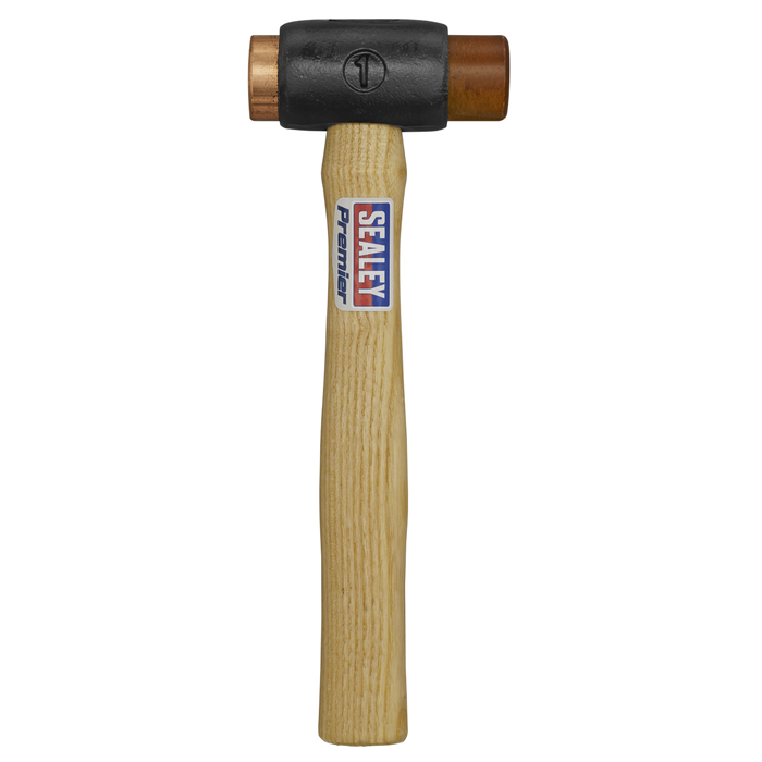 Premier Copper/Rawhide Faced Hammer with Hickory Shaft 1.5lb | CRF15