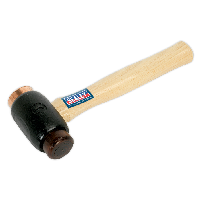 Premier Copper/Rawhide Faced Hammer with Hickory Shaft 3.5lb | CRF35