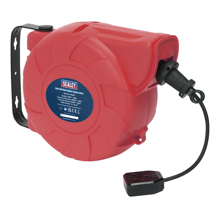 15m Retractable Cable Reel System 1 x 230V | CRM151