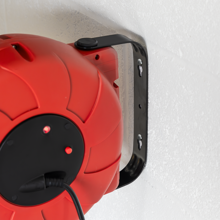 Cable Reel System Retractable 15m 2 x 230V Socket | CRM15