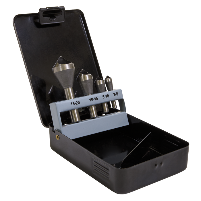 90° Slotted Deburring Countersink Drill Bit Set 4pc | CSSET4O