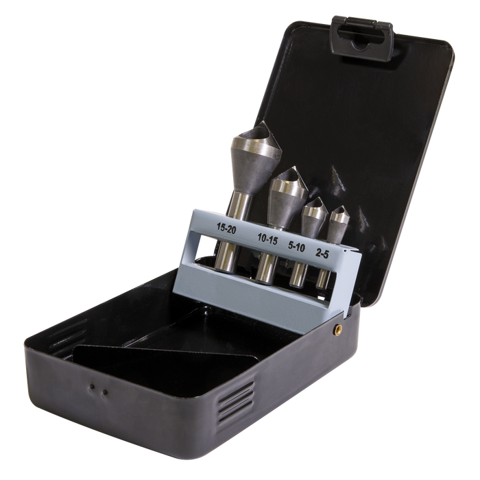 90° Slotted Deburring Countersink Drill Bit Set 4pc | CSSET4O