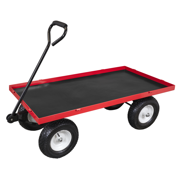 Platform Truck with Sides Pneumatic Tyres 350kg Capacity | CST806