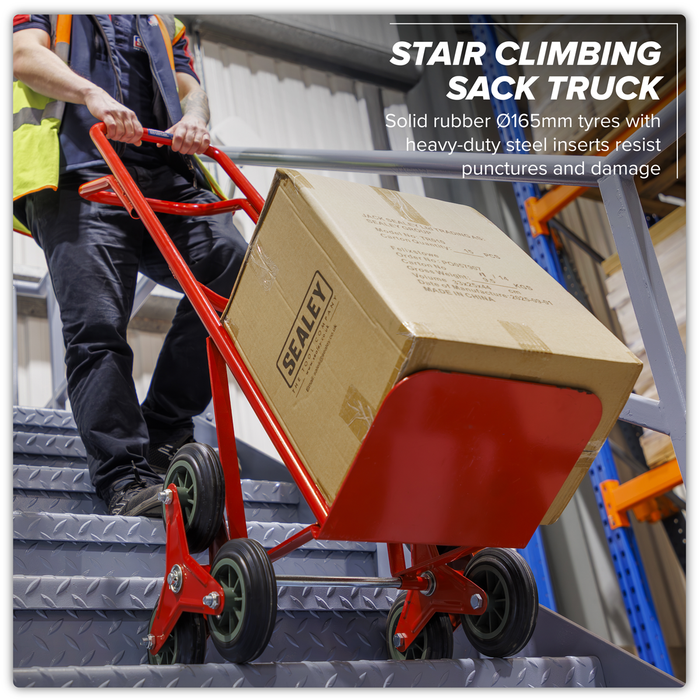 Stair Climbing Sack Truck with Solid Tyres 150kg Capacity | CST985