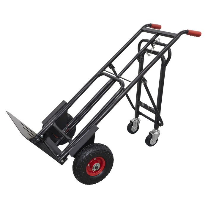Premier Heavy-Duty 3-in-1 Sack Truck with PU Tyres 300kg Capacity | CST989HD