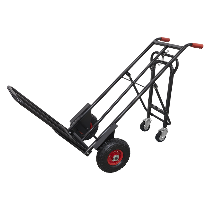 Premier Heavy-Duty 3-in-1 Sack Truck with PU Tyres 300kg Capacity | CST989HD