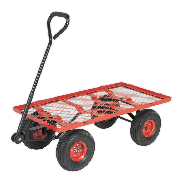 Platform Truck with Removable Sides & Pneumatic Tyres 200kg Capacity | CST997