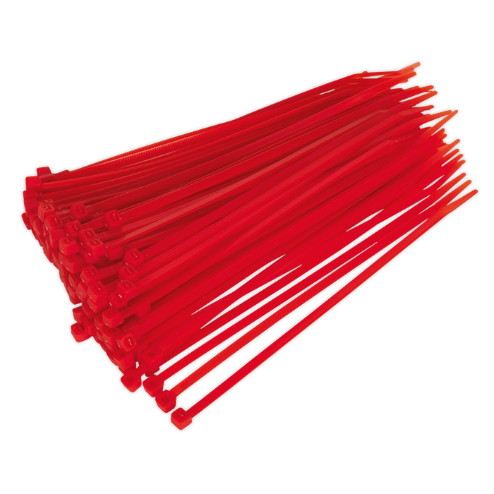 Cable Tie 200 x 4.4mm, Red - Pack of 100 | CT20048P100R