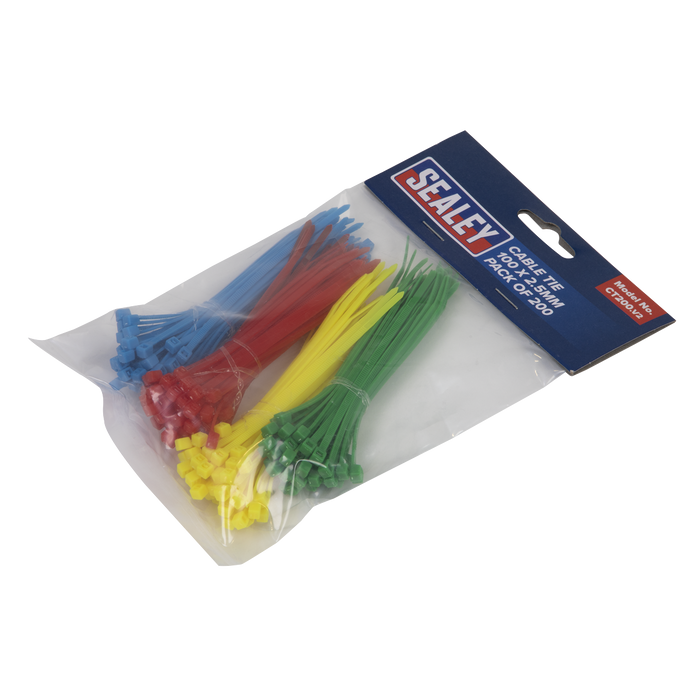 Cable Tie Assortment 100 x 2.5mm - Pack of 200 | CT200