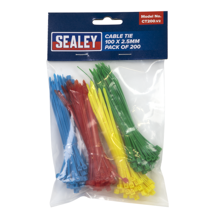 Cable Tie Assortment 100 x 2.5mm - Pack of 200 | CT200