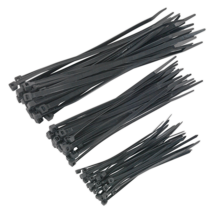 Cable Tie Assortment, Black - Pack of 75 | CT75B