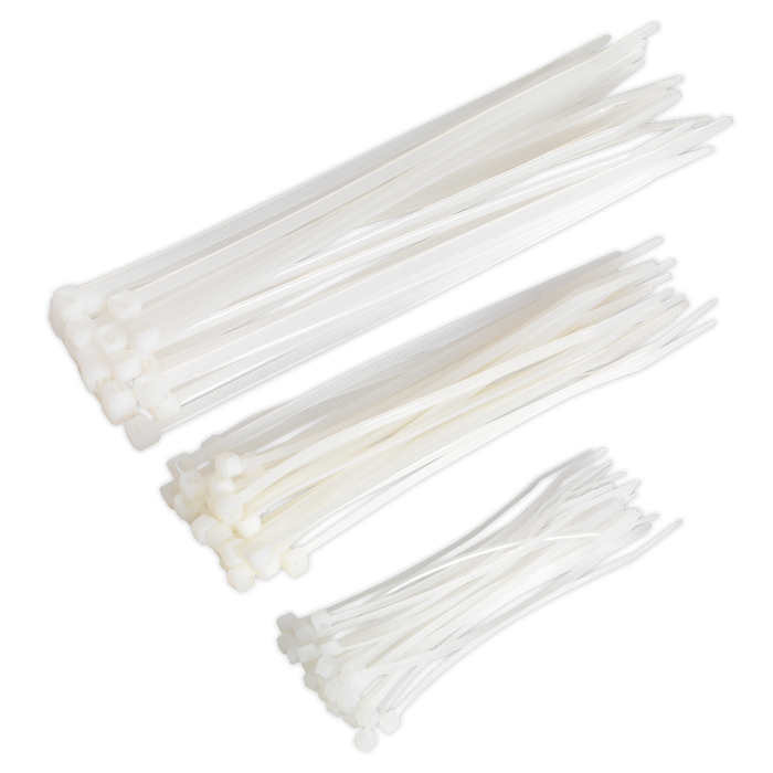 Cable Tie Assortment, White - Pack of 75 | CT75W