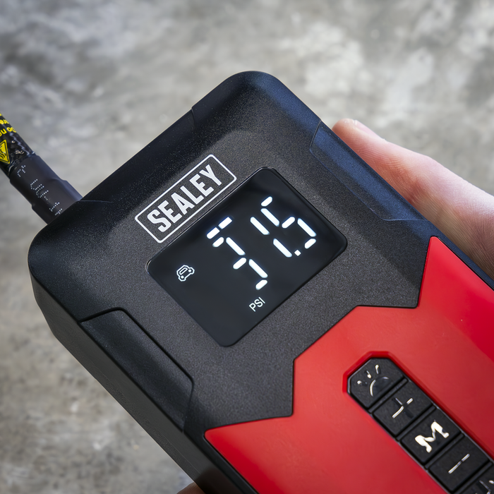 Rechargeable Tyre Inflator & Power Bank with Worklight 12V | CTI140