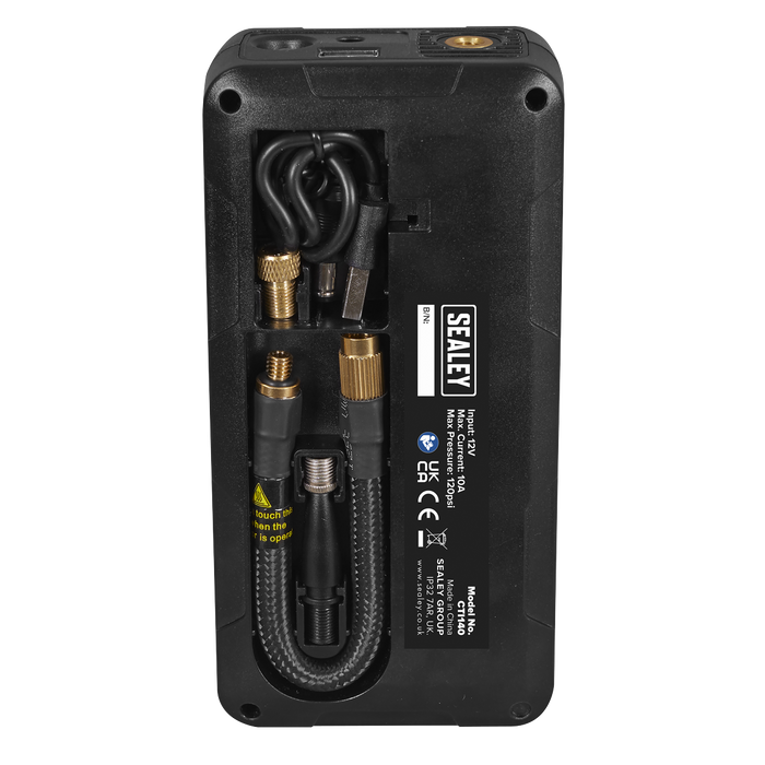 Rechargeable Tyre Inflator & Power Bank with Worklight 12V | CTI140