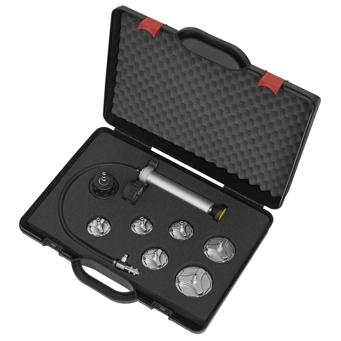 Commercial Cooling System Pressure Test Kit 7pc | CV0011