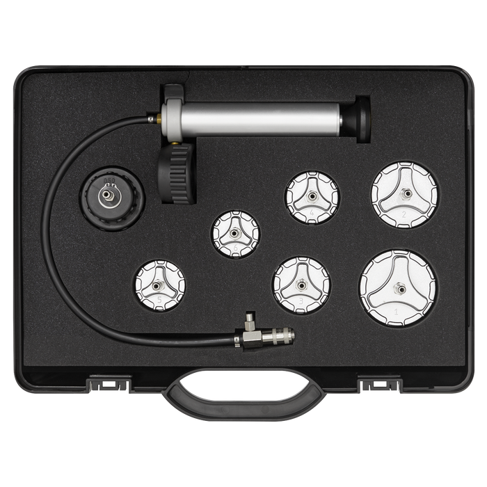 Commercial Cooling System Pressure Test Kit 7pc | CV0011