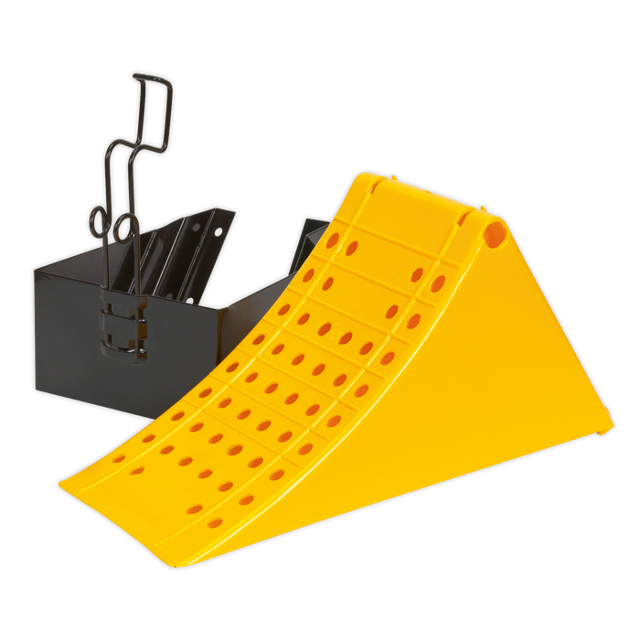 Commercial Wheel Chock with Bracket | CV127
