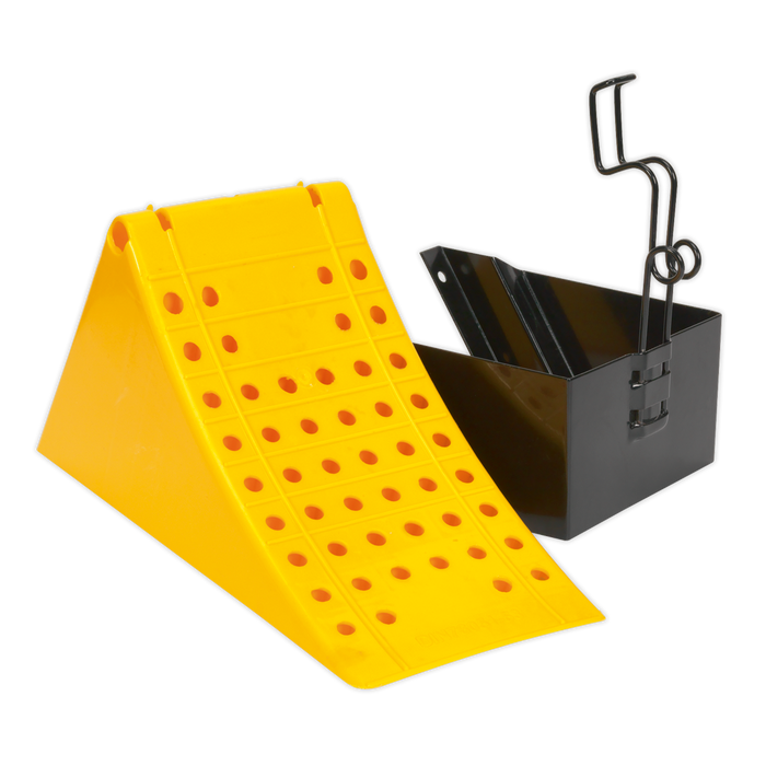 Commercial Wheel Chock with Bracket | CV127