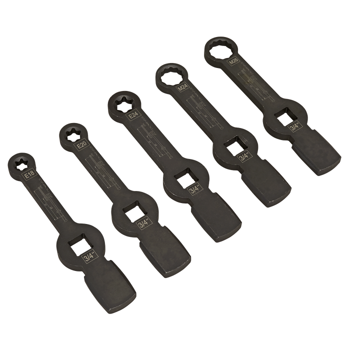 Brake Caliper Slogging Wrench Set 5pc | CV212