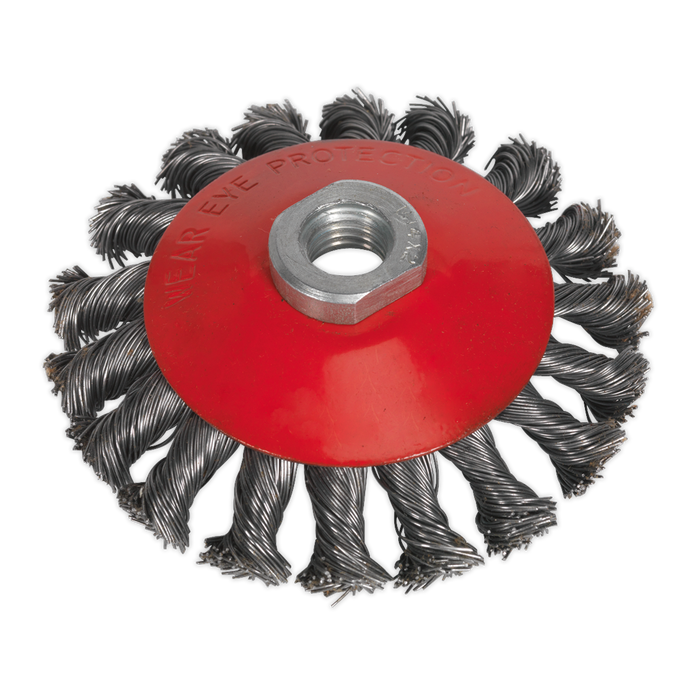 100mm Conical Wire Brush M10 x 1.5mm | CWB100