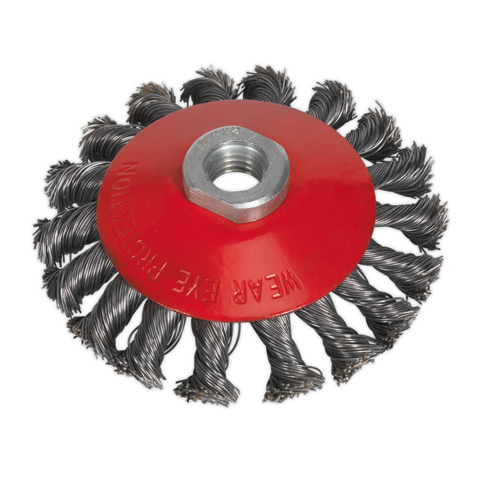 100mm Conical Wire Brush M14 x 2mm | CWB101