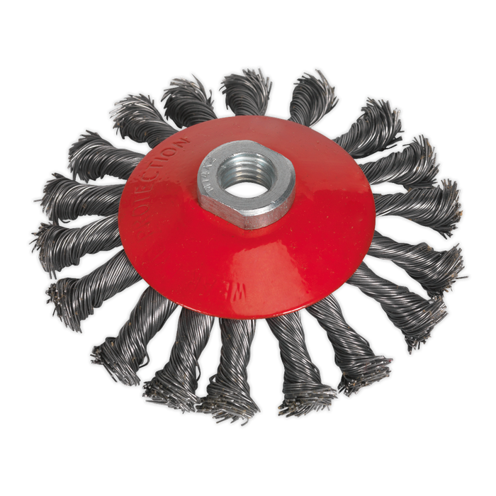 115mm Conical Wire Brush M14 x 2mm | CWB115