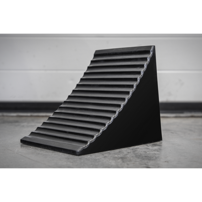 Heavy-Duty Rubber Wheel Chock - Single | CWC01