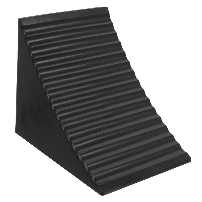 Heavy-Duty Rubber Wheel Chock - Single | CWC01