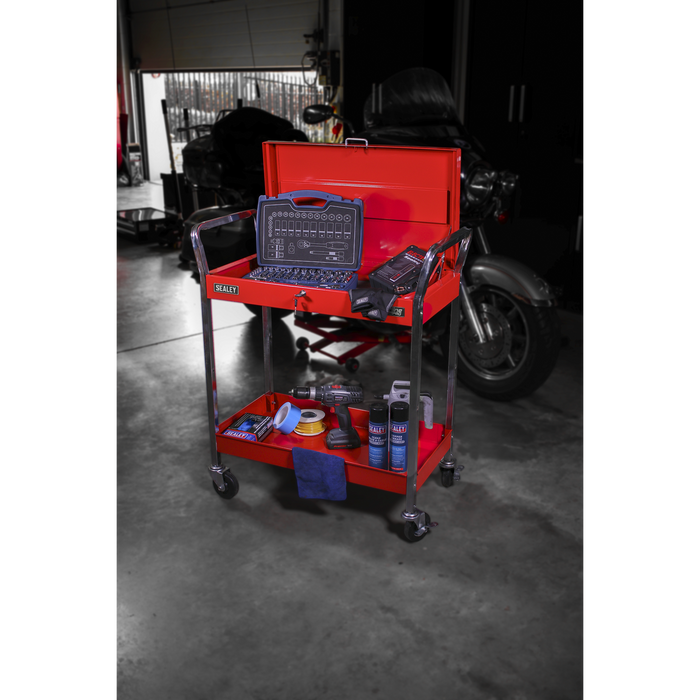 Superline PRO® Heavy-Duty Trolley with Lockable Top 2-Level | CX104