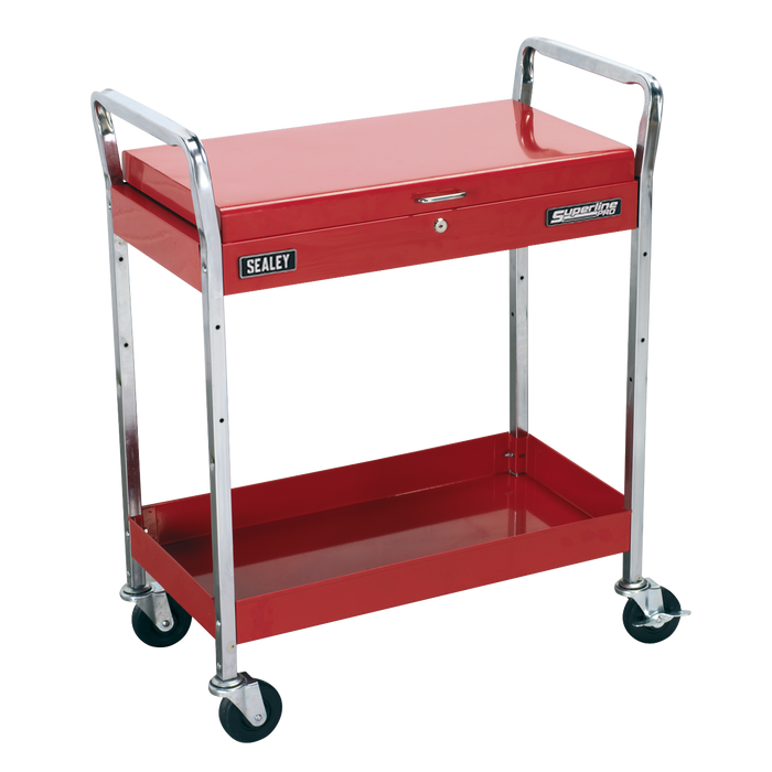 Superline PRO® Heavy-Duty Trolley with Lockable Top 2-Level | CX104