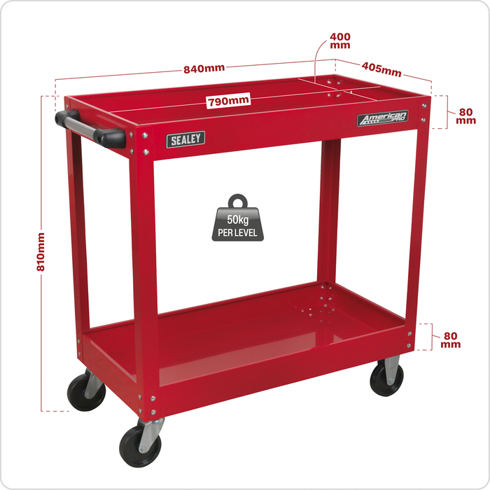 American PRO® Heavy-Duty Workshop Trolley 2-Level | CX105