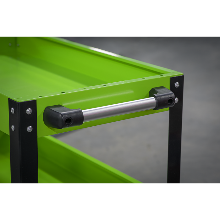 Superline PRO® Heavy-Duty Workshop Trolley 3-Level - Hi-Vis Green | CX110HV
