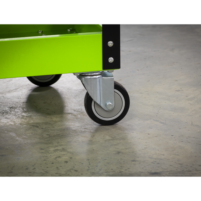 Superline PRO® Heavy-Duty Workshop Trolley 3-Level - Hi-Vis Green | CX110HV