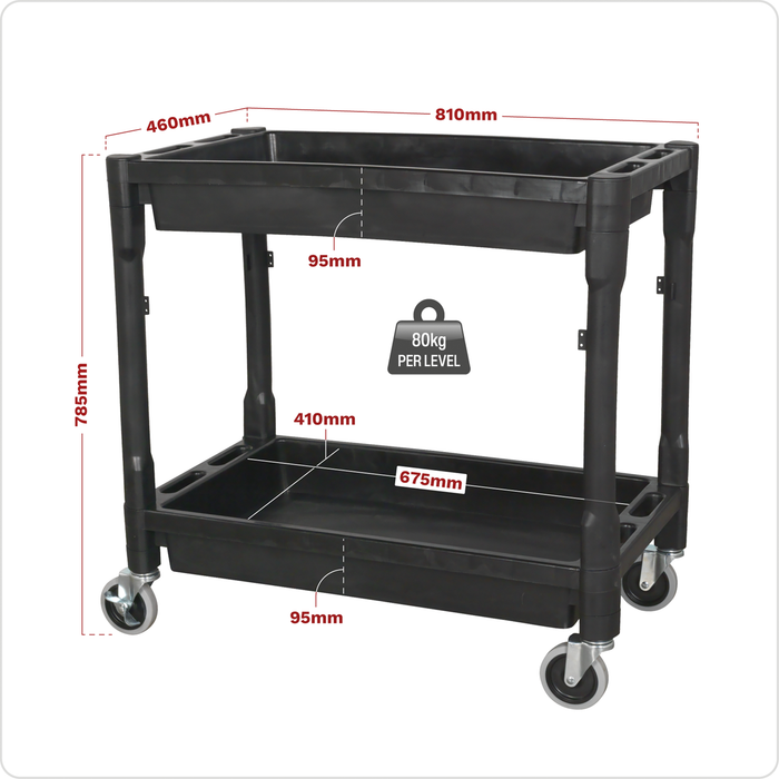 Composite Heavy-Duty Trolley 2-Level | CX204