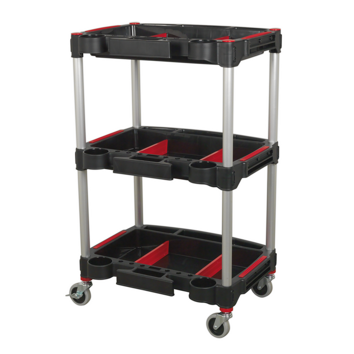 Composite Workshop Trolley with Parts Storage 3-Level | CX313