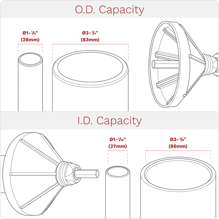 Internal & External 2-in-1 Deburring/Chamfer Tool 27-86mm | DB06