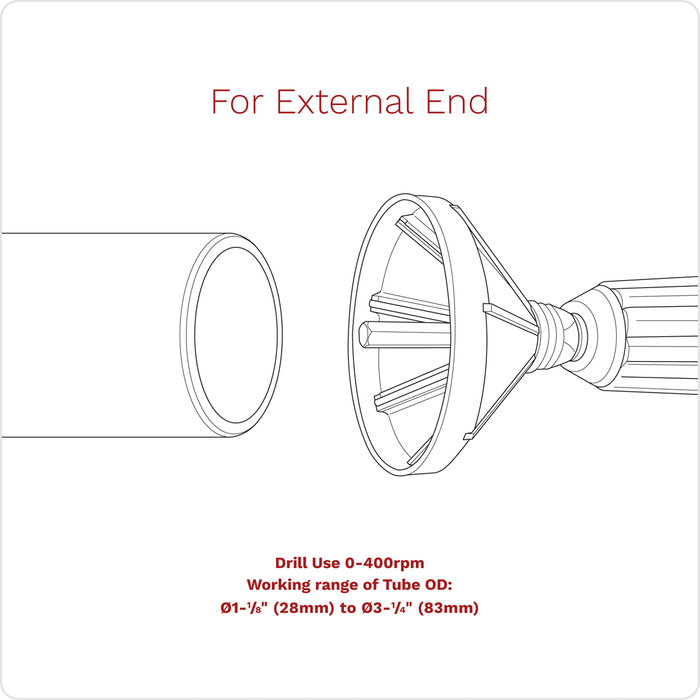 Internal & External 2-in-1 Deburring/Chamfer Tool 27-86mm | DB06