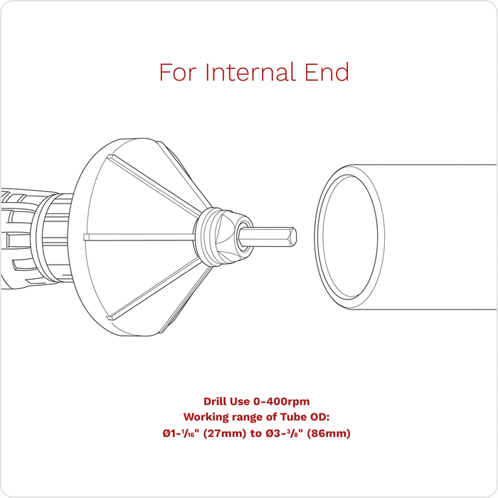 Internal & External 2-in-1 Deburring/Chamfer Tool 27-86mm | DB06