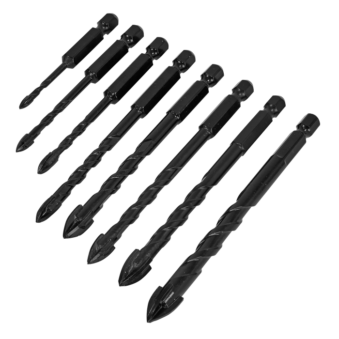 Tile & Glass Drill Bit Set 8pc | DBGC1