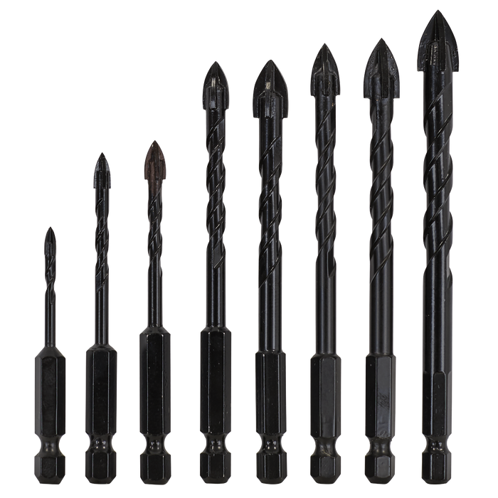 Tile & Glass Drill Bit Set 8pc | DBGC1